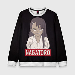 Свитшот детский Miss Nagatoro, цвет: 3D-белый