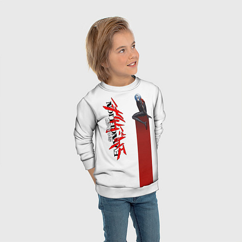 Детский свитшот EVANGELION ПИЛОТ EVA / 3D-Белый – фото 3