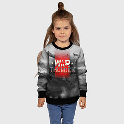 Свитшот детский WAR THUNDER ВАР ТАНДЕР, цвет: 3D-черный — фото 2