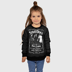 Свитшот детский Бродячие псы Дазай ОСаму, цвет: 3D-черный — фото 2