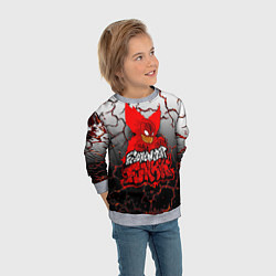 Свитшот детский Friday Night Funkin Tricky One, цвет: 3D-меланж — фото 2