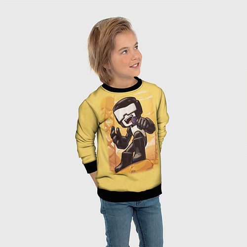 Детский свитшот Танкист Tankman / 3D-Черный – фото 3