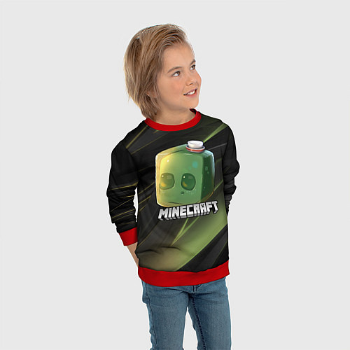 Детский свитшот MINECRAFT МАЙНКРАФТ Z / 3D-Красный – фото 3