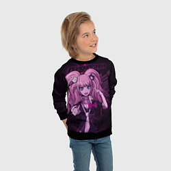 Свитшот детский Джунко Эношима Данганронпа, цвет: 3D-черный — фото 2