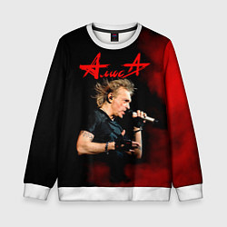 Свитшот детский Константин Кинчев - Алиса, цвет: 3D-белый