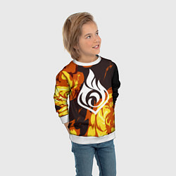 Свитшот детский PIRO ПИРО ГЕНШИН, цвет: 3D-белый — фото 2