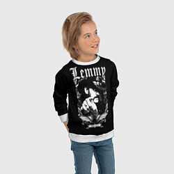 Свитшот детский RIP Lemmy, цвет: 3D-белый — фото 2