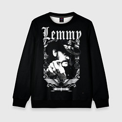 Свитшот детский RIP Lemmy, цвет: 3D-черный