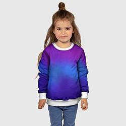 Свитшот детский Leather gradient, цвет: 3D-белый — фото 2