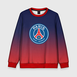 Свитшот детский PSG ПСЖ PARIS SAINT GERMAIN, цвет: 3D-красный