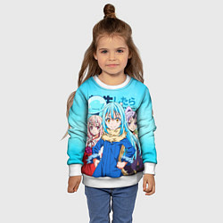 Свитшот детский TenSura, Румиру, Шуна и Шион, цвет: 3D-белый — фото 2