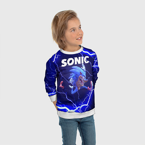 Детский свитшот SONIC СОНИК Z / 3D-Белый – фото 3