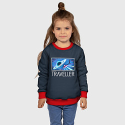 Свитшот детский Traveller, цвет: 3D-красный — фото 2