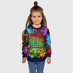 Свитшот детский POP IT БРЫЗГИ КРАСОК ПОП ИТ, цвет: 3D-синий — фото 2