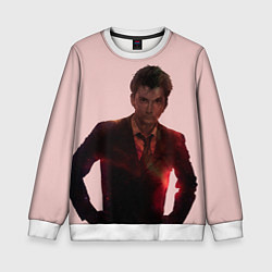 Свитшот детский David Tennant, цвет: 3D-белый