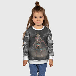 Свитшот детский Warrior Sekiro shadows die twice Z, цвет: 3D-белый — фото 2
