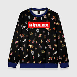Свитшот детский ROBLOX PATTERN РОБЛОКС Z, цвет: 3D-синий