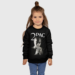 Свитшот детский TUPAC, цвет: 3D-черный — фото 2