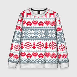 Детский свитшот Вязаный рисунок