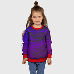 Свитшот детский Голография, цвет: 3D-красный — фото 2