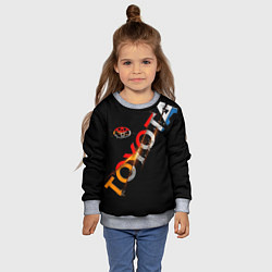 Свитшот детский TOYOTA FRAGMENTS, цвет: 3D-меланж — фото 2