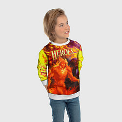 Свитшот детский HoM Огненный, цвет: 3D-белый — фото 2