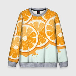 Свитшот детский АПЕЛЬСИН ORANGE, цвет: 3D-меланж