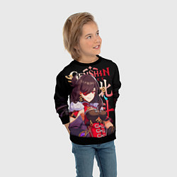 Свитшот детский Бэй Доу Genshin Impact, цвет: 3D-черный — фото 2