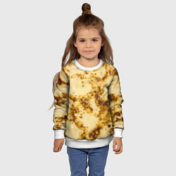 Свитшот детский Жареный блин, цвет: 3D-белый — фото 2