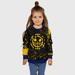 Свитшот детский ONE PIECE PIRATES ВАН ПИС ПИРАТЫ ЖЁЛТЫЙ, цвет: 3D-синий — фото 2