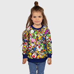 Свитшот детский Mario ALLSTARS, цвет: 3D-синий — фото 2