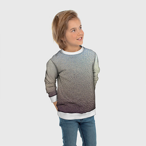 Детский свитшот Металликскин / 3D-Белый – фото 3