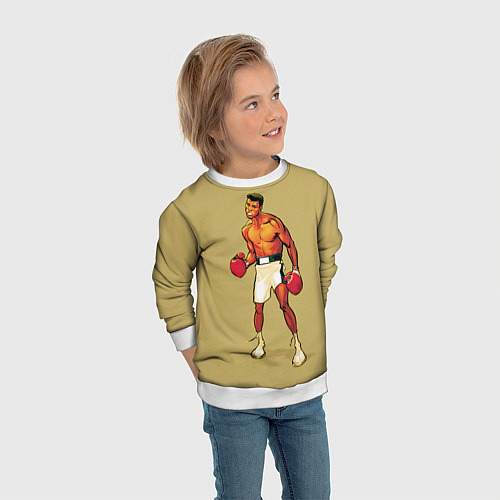 Детский свитшот Ali art / 3D-Белый – фото 3