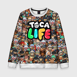 Свитшот детский Toca Life, цвет: 3D-белый