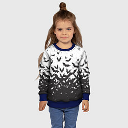 Свитшот детский Летучие кровососы, цвет: 3D-синий — фото 2