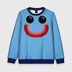 Свитшот детский Huggy Waggy smile, цвет: 3D-синий