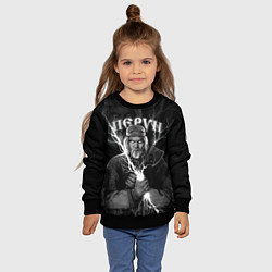 Свитшот детский Перун Славянский бог, цвет: 3D-черный — фото 2