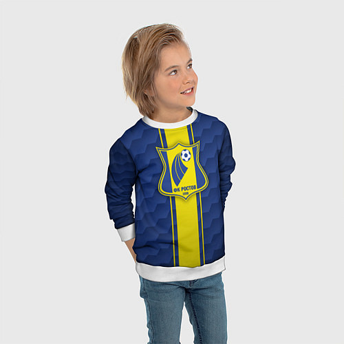 Детский свитшот ФК Ростов / 3D-Белый – фото 3