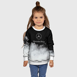 Свитшот детский Mercedes-Benz Облака, цвет: 3D-белый — фото 2