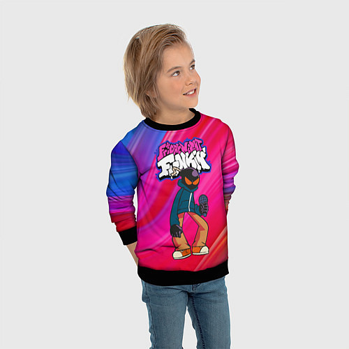 Детский свитшот Friday Night Funkin Fnf Bomb / 3D-Черный – фото 3
