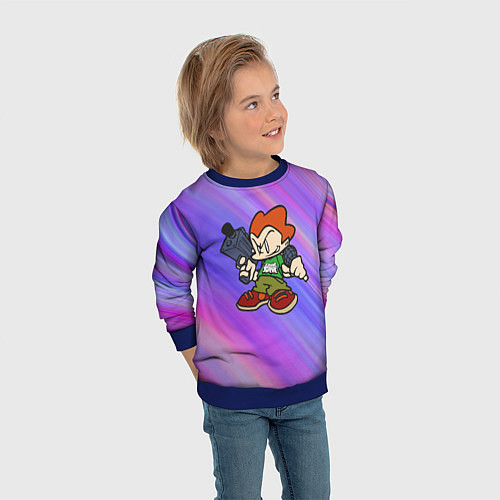 Детский свитшот ПИКО FNF / 3D-Синий – фото 3