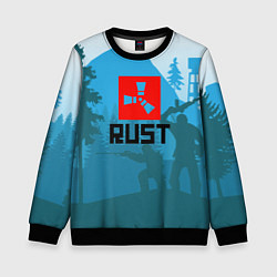 Свитшот детский Выживалка Раст, цвет: 3D-черный