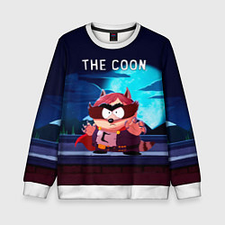 Свитшот детский The Coon - Енот Южный Парк, цвет: 3D-белый