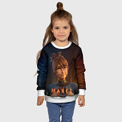 Свитшот детский Милаха Марси, цвет: 3D-белый — фото 2