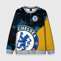 Свитшот детский ЧЕЛСИ CHELSEA GOLDEN LOGO, цвет: 3D-меланж