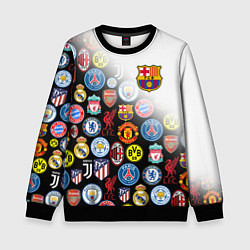 Свитшот детский FC BARCELONA LOGOBOMBING, цвет: 3D-черный