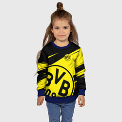 Свитшот детский BORUSSIA BVB 09 LOGO, цвет: 3D-синий — фото 2