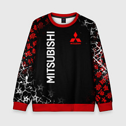 Свитшот детский MITSUBISHI SAMURAI JAPAN STYLE ИЕРОГЛИФЫ, цвет: 3D-красный