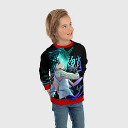 Свитшот детский Genshin Impact: Сяо, цвет: 3D-красный — фото 2