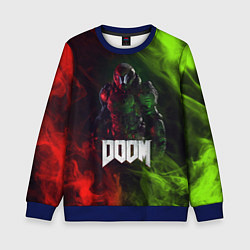 Свитшот детский Doomguy Doom, цвет: 3D-синий